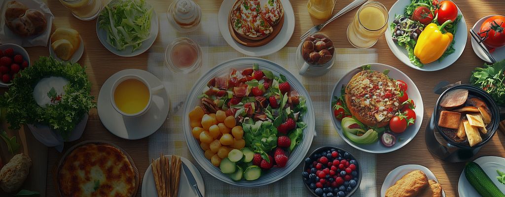 Простое меню на неделю с рецептами и списком продуктов