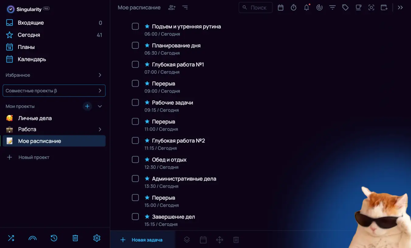 Проект в Singilarity