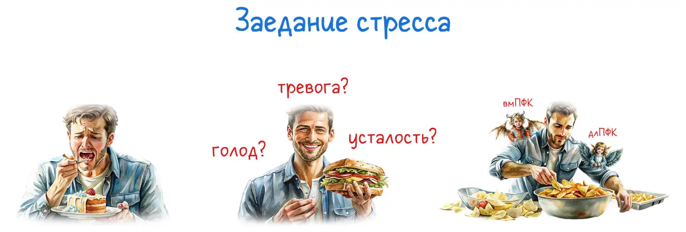 Три причины, почему мы едим от стресса