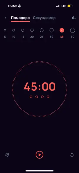 Выбор интервала