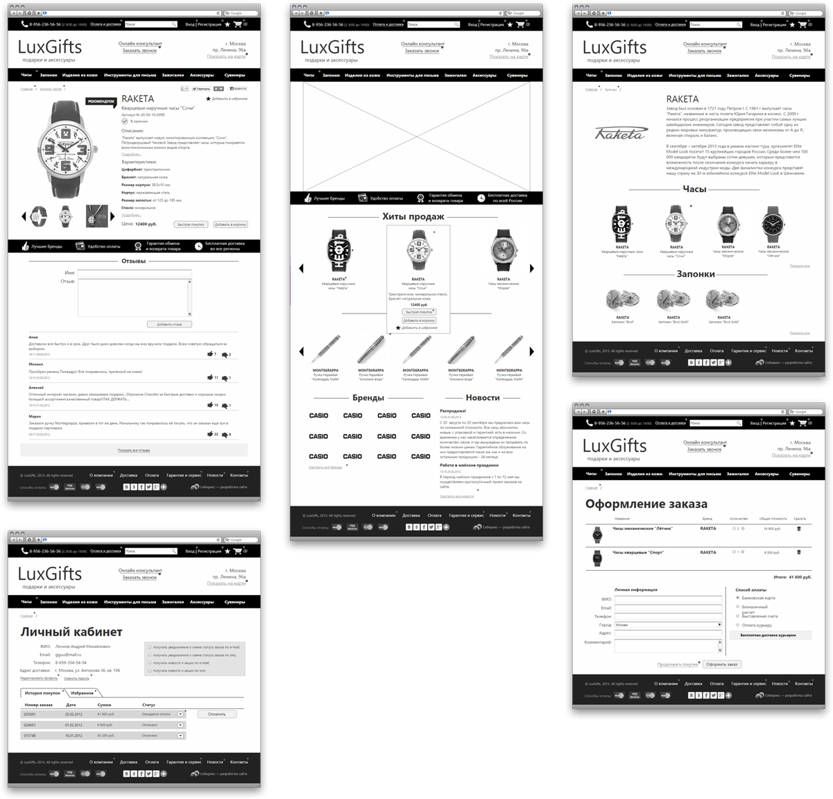 <b>Сборка экранов прототипа</b><p></p>Структура прототипа была утверждена и перенесена на дизайн-макеты</p>